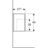 Шкаф боковой GEBERIT ICON XS 840237000