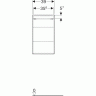 Шкаф боковой GEBERIT RENOVA NR.1 PLAN 869010000 40 см