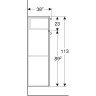 Шкаф GEBERIT RENOVA PLAN 879010000 39 см белый