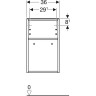 Шкаф GEBERIT SMYLE SQUARE 500.358.JK.1 36 см темно-серый