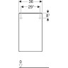 Шкаф GEBERIT SMYLE SQUARE 500.360.00.1 белый