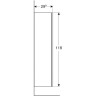 Шкаф GEBERIT SMYLE SQUARE 500.361.00.1 белый