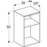 Шкаф GEBERIT SMYLE SQUARE 500.358.00.1 белый глянцевый