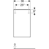 Шкаф GEBERIT SMYLE SQUARE 500.359.JR.1 коричневый