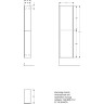 Шкаф-пенал GEBERIT ACANTO 500.638.JL.2 22 см