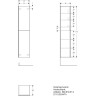 Шкаф-пенал GEBERIT ACANTO 500.619.01.2 40 см