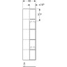 Шкаф-пенал GEBERIT CITTERIO 40 см 500.569.JJ.1