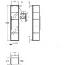 Шкаф-пенал GEBERIT ICON 841151000 35 см