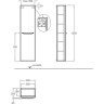 Шкаф-пенал GEBERIT MYDAY F824001000 40 см