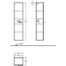 Шкаф-пенал GEBERIT SILK Y816001000 40 см