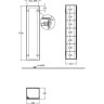 Шкаф-пенал GEBERIT XENO² 500.503.00.1 40 см