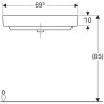 Шкафчик с раковиной RENOVA COMPACT 862150000+226150000 угловой