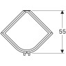 Шкафчик с раковиной RENOVA COMPACT 862150000+226150000 угловой