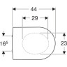 Сиденье для унитаза GEBERIT ICON 574130000 с микролифтом верхнее крепление