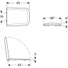 Сиденье для унитаза GEBERIT ICON SQUARE 500.837.01.1