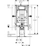 Система инсталляции GEBERIT DUOFIX UP320 111.390.00.5 для унитазов угловой монтаж