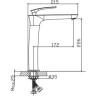 Смеситель для раковины GEBERIT BRENTA 116.172.21.1