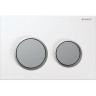 Смывная клавиша GEBERIT OMEGA 20 115,085.KL.1 белый хром матовый