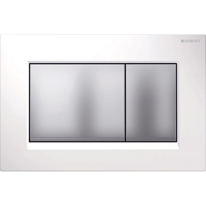 Смывная клавиша GEBERIT SIGMA 30 115.883.KL.1 белый хром матовый