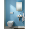 Смывная клавиша GEBERIT SIGMA 30 115.883.JQ.1 хром матовый не остаются отпечатки пальцев