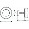 Смывная клавиша GEBERIT TYPE 10 116.055.KK.1