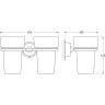 Стакан двойной GEBERIT FBS VIZOVICE VIZ 007