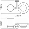 Стакан с мыльницей GEBERIT ODER WASSERCRAFT K-3026