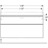 Тумба для комплекта GEBERIT SMYLE SQUARE 500.355.JR.1 118 см пекан