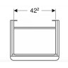 Тумба для комплекта GEBERIT SMYLE SQUARE 500.364.00.1 49 см белый глянец