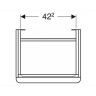 Тумба для комплекта GEBERIT SMYLE SQUARE 500.363.JL.1 49 см песчаный