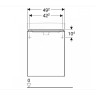 Тумба для комплекта GEBERIT SMYLE SQUARE 500.363.JL.1 49 см песчаный