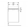 Тумба для комплекта GEBERIT SMYLE SQUARE 500.364.JK.1 49 см темно-серый