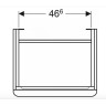 Тумба для комплекта GEBERIT SMYLE SQUARE 500.365.00.1 54 см белый глянец