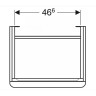 Тумба для комплекта GEBERIT SMYLE SQUARE 500.366.00.1 54 см белый глянец