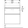 Тумба для комплекта GEBERIT SMYLE SQUARE 500.352.JR.1 60 см пекан