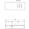 Тумба для комплекта GEBERIT VARIFORM 501.177.00.1 135 см белый