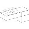 Тумба для комплекта GEBERIT VARIFORM 501.189.00.1 135 см белый