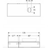 Тумба для комплекта GEBERIT VARIFORM 501.180.00.1 135 см пекан