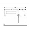 Тумба для комплекта GEBERIT VARIFORM 501.190.00.1 135 см темно-серый