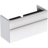 Тумба для раковины GEBERIT SMYLE SQUARE 500,355,00,1 120см белый глянцевый