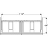 Тумба под двойную раковину GEBERIT ICON 841522000 120 см
