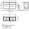 Тумба под двойную раковину GEBERIT ICON 840520000 60 см белый
