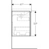 Тумба под раковину GEBERIT ACANTO 500.614.JK.2 60 см