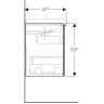 Тумба под раковину GEBERIT ACANTO 500.616.JL.2 90 см