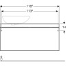 Тумба под раковину GEBERIT CITTERIO 500.561.JI.1 120 см