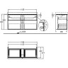 Тумба под раковину GEBERIT ICON 840420000 120 см