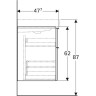Тумба под раковину GEBERIT ICON 840422000 120 см