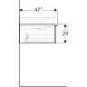 Тумба под раковину GEBERIT ICON 841321000 120 см
