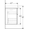 Тумба под раковину GEBERIT ICON 841421000 120 см