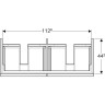 Тумба под раковину GEBERIT ICON 841221000 120 см серый